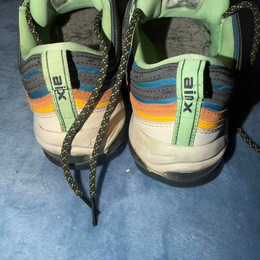Nike Air Max 97 multicoloured trainers. Men Size US 8